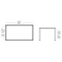 KN13 - Rectangular Desk