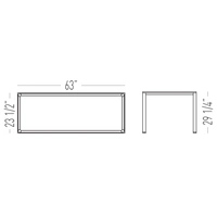 KN614 - Rectangular Desk