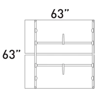 VS58410 - Double Desk (white frame)