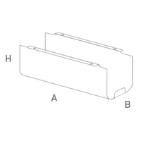 CQR120 - 2 units - Metallic Wiring Container for Q or R access
