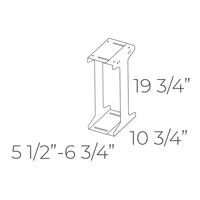 <b>50506</b> - ATX CPU Support. Width adjustment. From 5 1/2