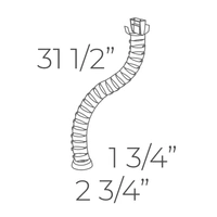 <b>39525</b> - Cable Spine (ﬂexible polystyrene) white finish