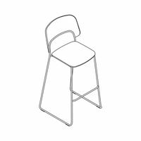 AF02 - high stool; bar height