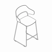 AF08 - high stool; counter height