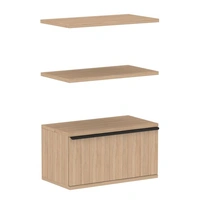 <b>ZCA374</b> - Set of 2 shelves and shelf cabinet with drawer (without lock)