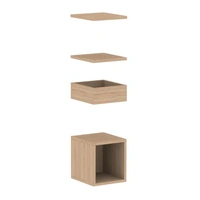 <b>ZCA437</b> - Set of 2 shelves, planter box and closed shelf box