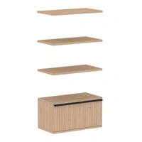 <b>ZCA474</b> - Set of 3 shelves and shelf cabinet with drawer (without lock)