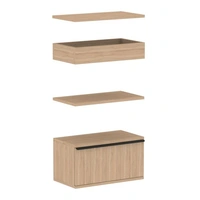 <b>ZCA478</b> - Set of 2 shelves, planter box and shelf cabinet with drawer (without lock)