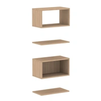 <b>ZCA575</b> - Set of 2 shelves, closed and open shelf boxes