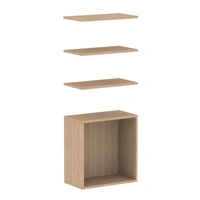 <b>ZCA574</b> - Set of 3 shelves and closed shelf box 