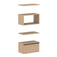 <b>ZCA578</b> - Set of 2 shelves, open shelf box and shelf cabinet with drawer (without lock)