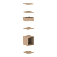 <b>ZCA642</b> - Set of 4 shelves, planter box and closed shelf box