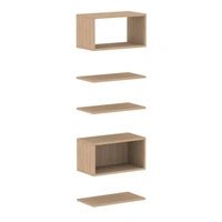 <b>ZCA672</b> - Set of 3 shelves, open and closed shelf boxes