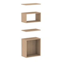 <b>ZCA676</b> - Set of 2 shelves, open and closed shelf boxes