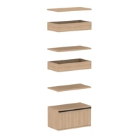 <b>ZCA677</b> - Set of 3 shelves, 2 planter boxes and shelf cabinet with drawer (without lock)