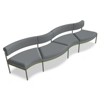 4-Seater With Backrest