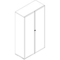 Aluminum Framed Transparent Tempered Glass Doors x 2