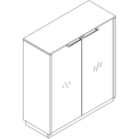2 Glass Doors & 6 Shelves