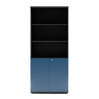 2 Lockable Doors & 3 Open Shelves