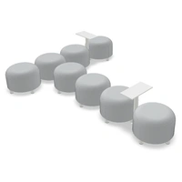 Dots 8 Poufs w/2 Tables
