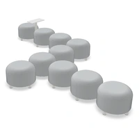 Dots 10 Poufs w/Table
