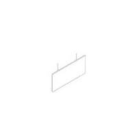 Fixed to Ceiling w/Long Edge