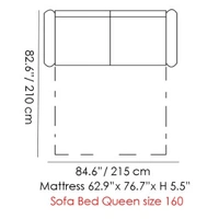 Sofabed 160 Queen Size