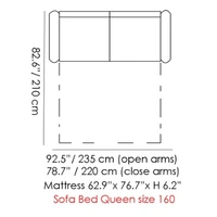 Sofabed 160 Queen Size
