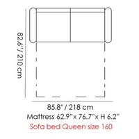 Sofabed 160 Queen Size