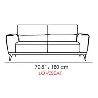 Urby Leather Loveseat