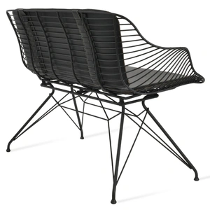 SohoConcept Furniture Zebra Steel 2-Seater with PPM Seat Pad