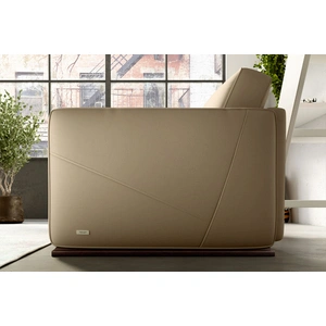 Natuzzi Editions Boston Fabric/Leather Armchair