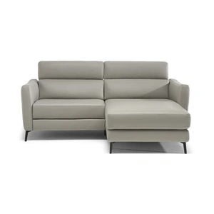 Natuzzi Editions Greg Fabric/Leather Sectional Sofa w/Right Arm Chaise Facing
