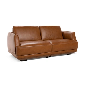 Natuzzi Editions Carter Fabric/Leather Loveseat
