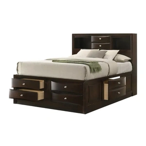 Lifestyle Furniture SM 0172 Wood Bed w/Storage
