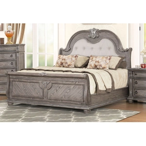 Lifestyle Furniture SM 0401 Upholstery/Wood Sleigh Bedroom Set