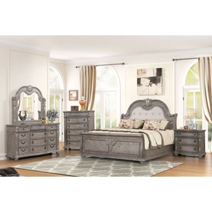Lifestyle Furniture SM 0401 Wood Nightstand w/3 Drawers
