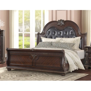 Lifestyle Furniture SM 0401 Upholstery/Wood Sleigh Bedroom Set
