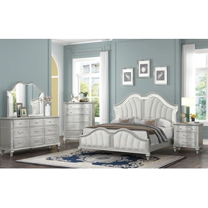 Lifestyle Furniture SM Lifestyle 0405a Glass/Wood Mirror, Silver