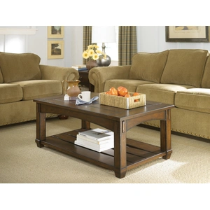 Hammary Tacoma Rectangular Wood Lift-Top Cocktail Table, Rustic Brown
