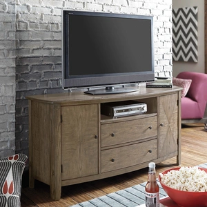 Hammary Primo III Wood TV Stand w/2 Doors & 2 Drawers in Hazel