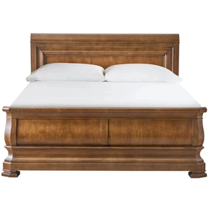 Universal Furniture New Lou Wood Sleigh Bedroom Set, Cognac