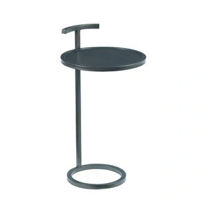 Hammary Hidden Treasures Round Accent Table, Black