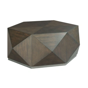 Hammary Hidden Treasures Hex Wood Veneer Cocktail Table Set