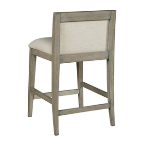 Hammary Hidden Treasures Fabric/Wood Counter Stool, Cream