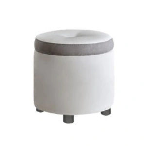 Camelgroup, Italy Dama Bianca Vanity Poof Liscia, White