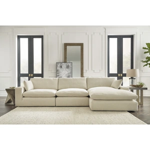 Ashley Furniture Elyza Fabric 3-Piece Sofa, Linen