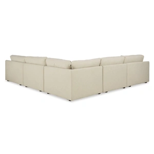 Ashley Furniture Elyza Fabric L-Shaped 5-Piece Right Arm Sectional Sofa w/Chaise, Linen