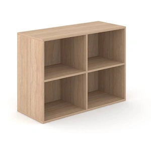 NARBUTAS Choice 2H Office Bookcase w/2 Shelves, Width 39.3-inch