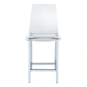 Coaster Juelia Acrylic Counter Stools with Chrome Legs (Set of 2)
